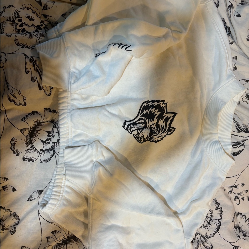 Darc Sport White Sweater with Black Graphic